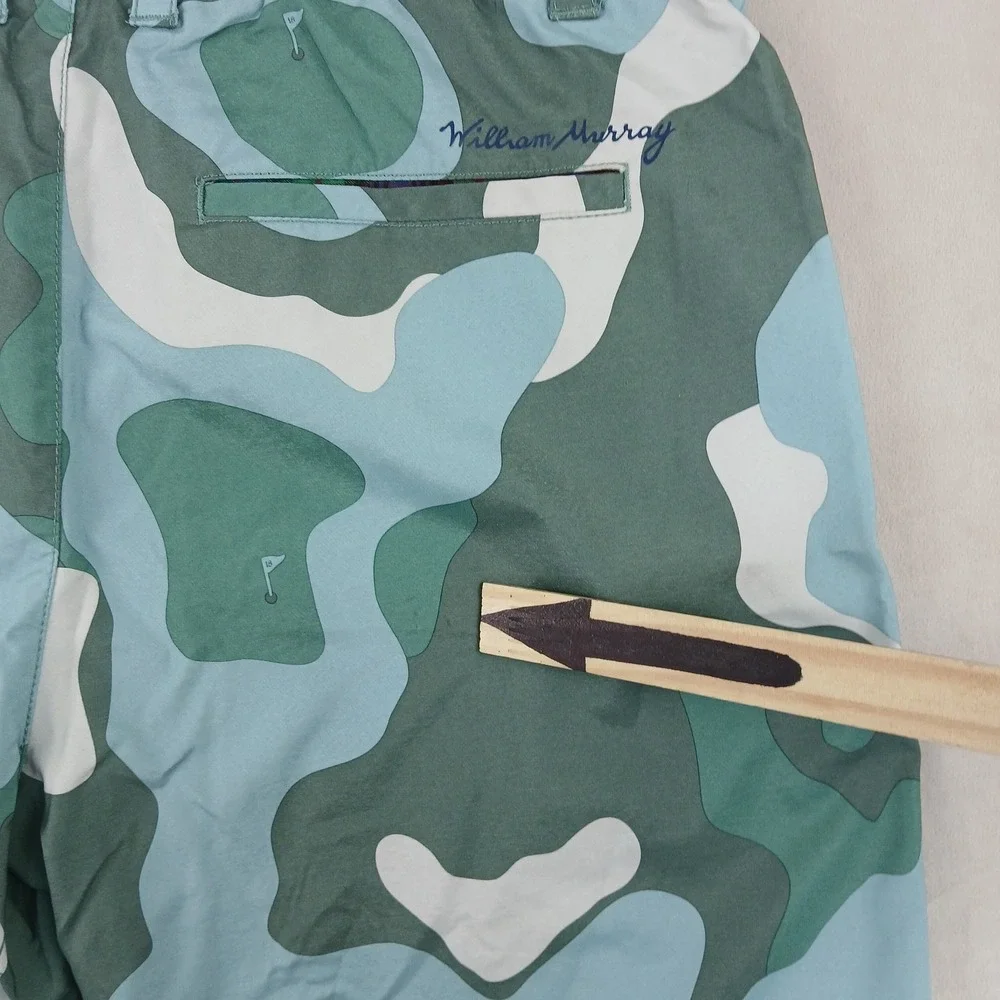 William Murray 36x10 Mens Shorts Camo Golf Stretch Performance Loud Colorful‎